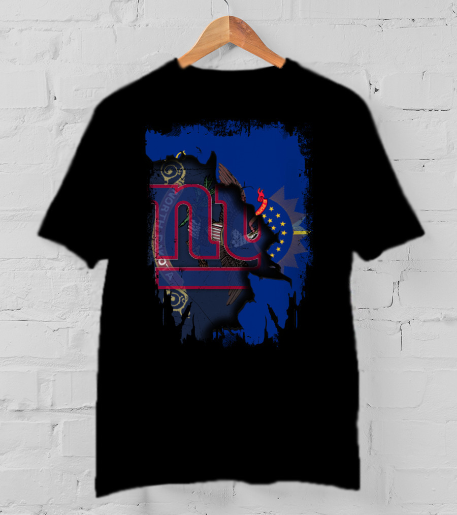 North Dakota Giants Collaboration With New York T-Shirt