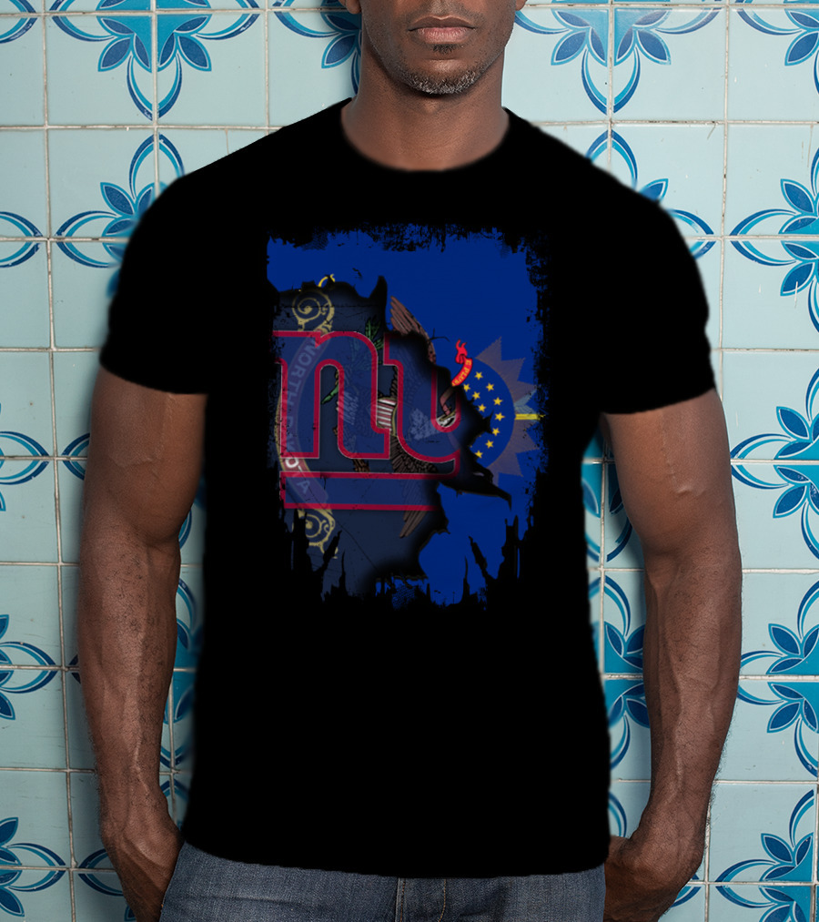 North Dakota Giants Collaboration With New York T-Shirt
