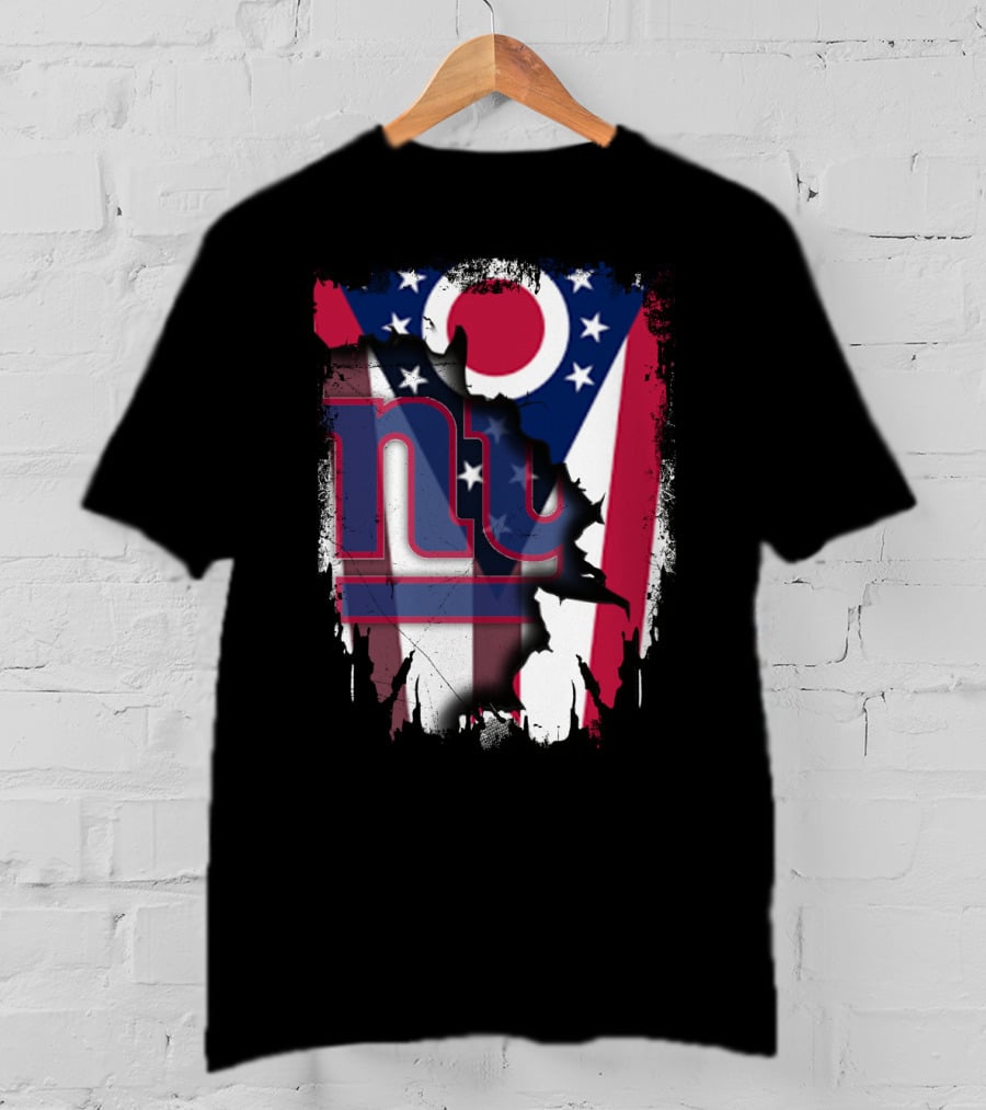 Ohio With New York Giants Together T-Shirt
