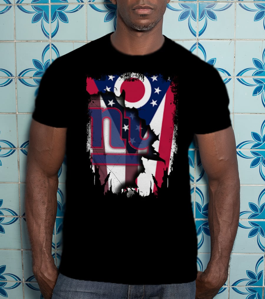Ohio With New York Giants Together T-Shirt