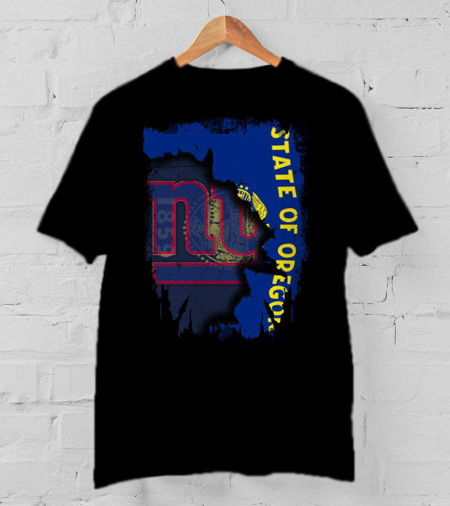 State Of Oregon Together With Giants T-Shirt