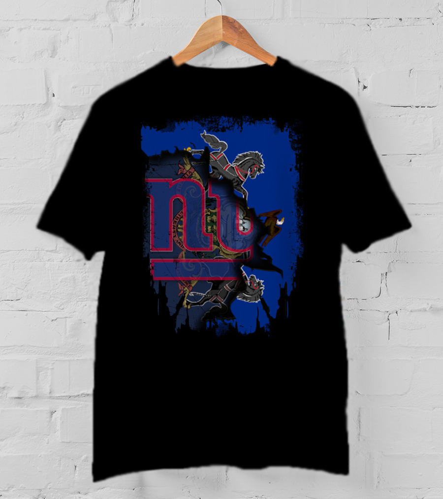 Pennsylvania Emblem With New York Giants Logo Integration T-Shirt