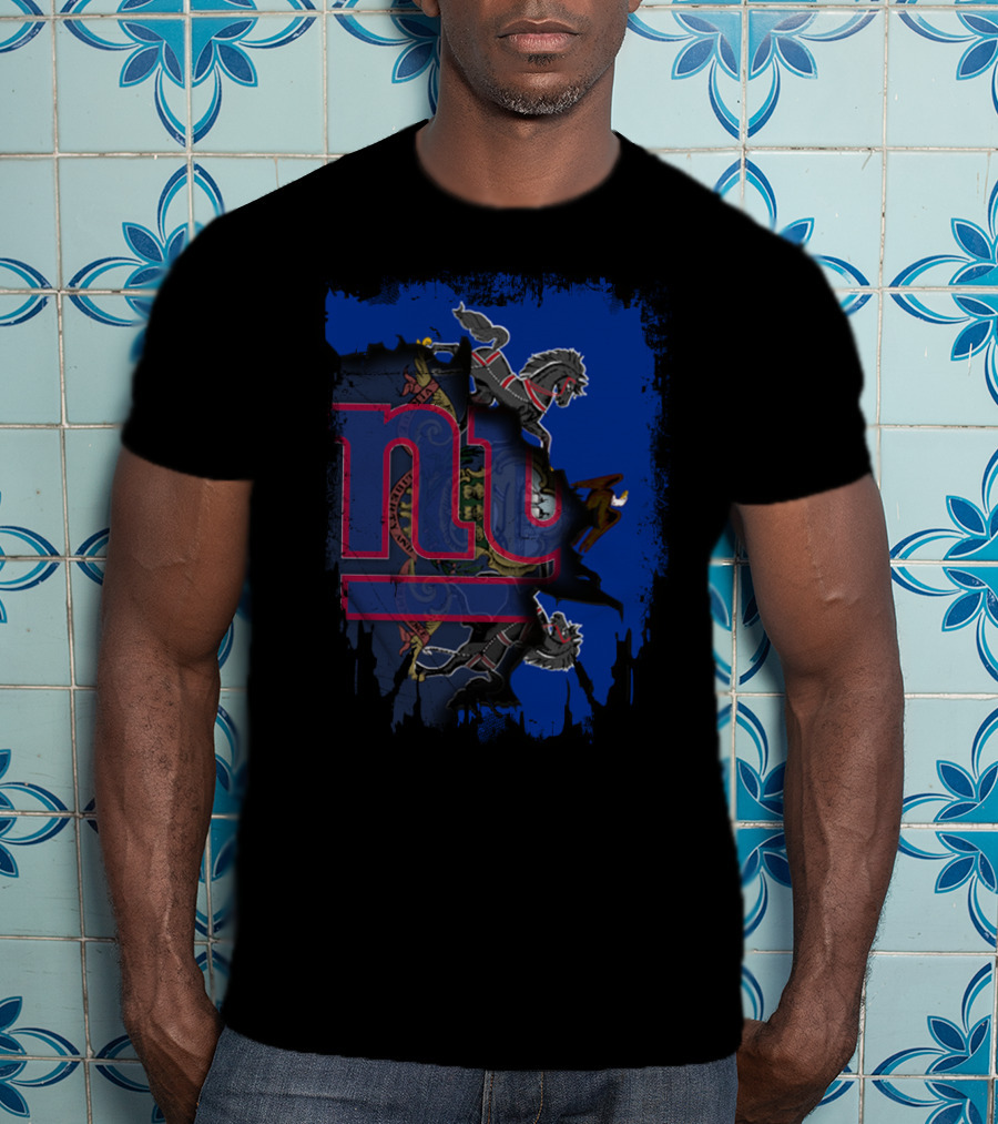 Pennsylvania Emblem With New York Giants Logo Integration T-Shirt