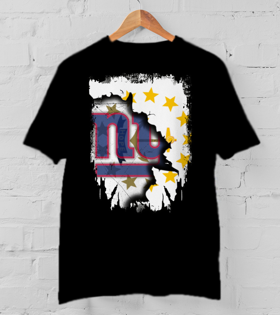 Rhode Island And New York Giants Unity T-Shirt