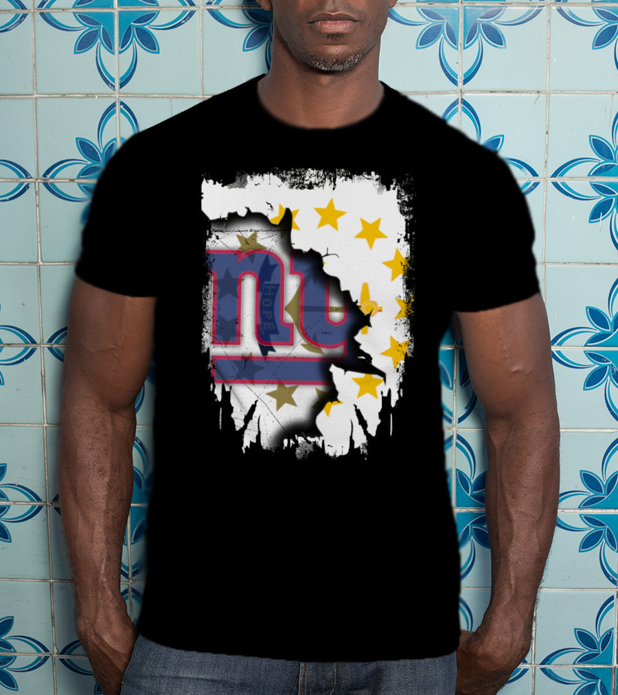 Rhode Island And New York Giants Unity T-Shirt