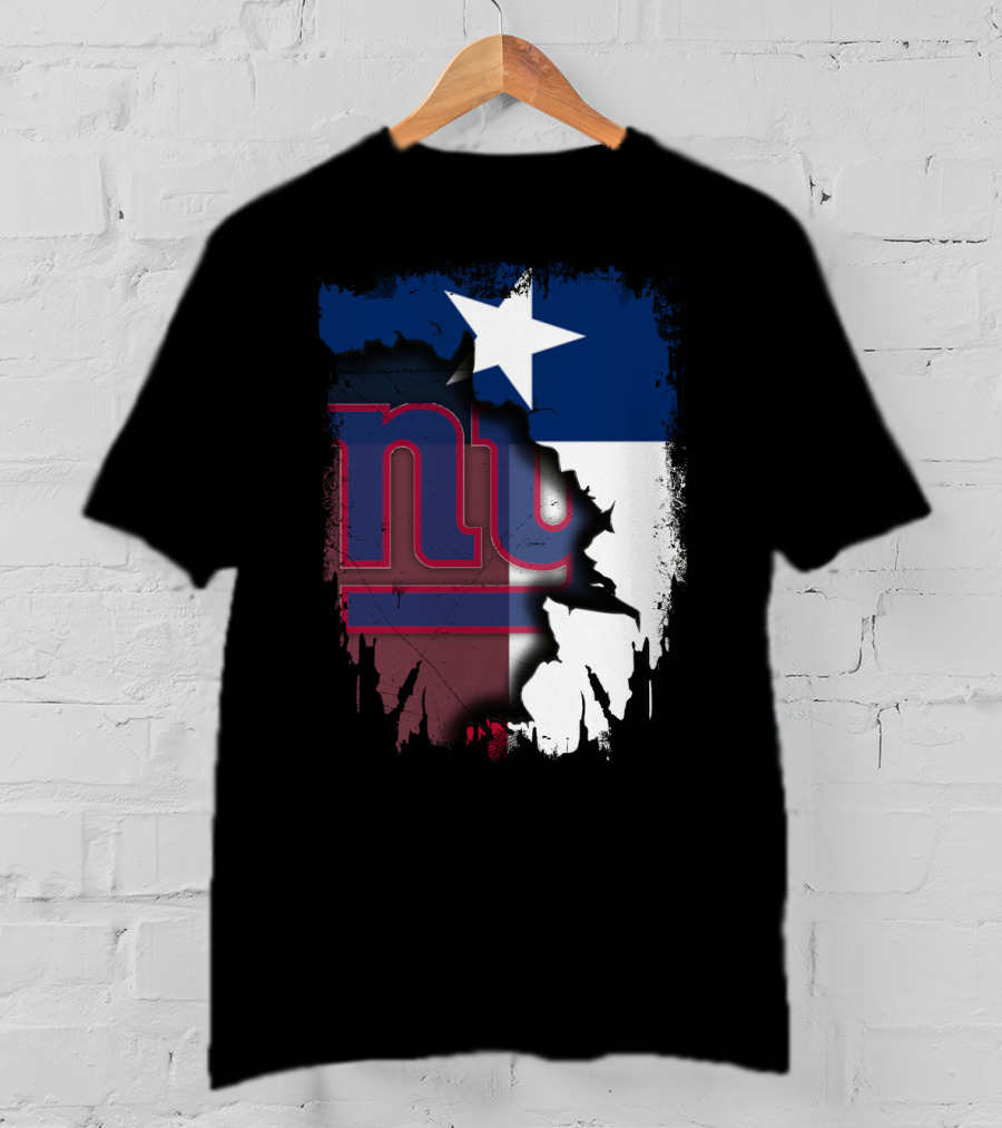 Together Texas Star With New York Giants T-Shirt