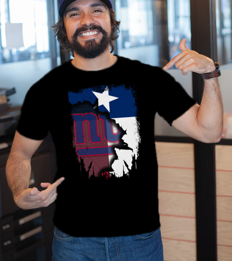 Together Texas Star With New York Giants T-Shirt