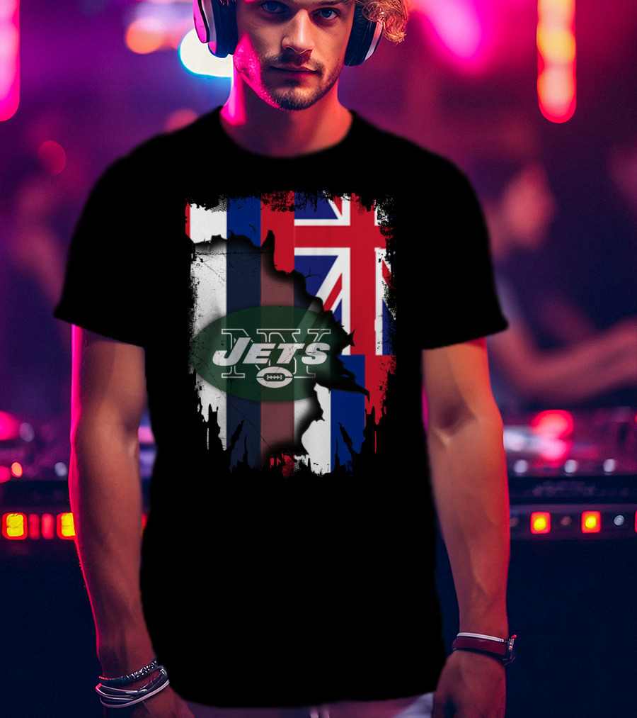 Together Hawaii Flag New York Jets T-Shirt