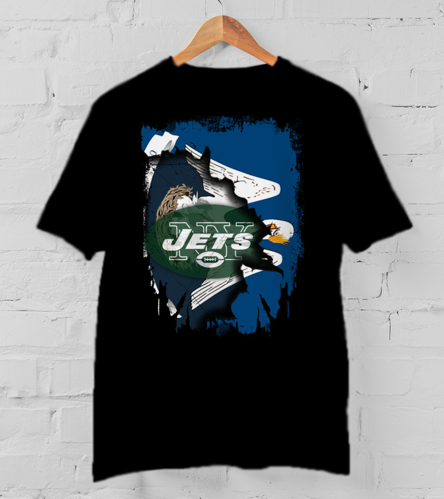 New York Jets Eagle Together Louisiana Fan T-Shirt