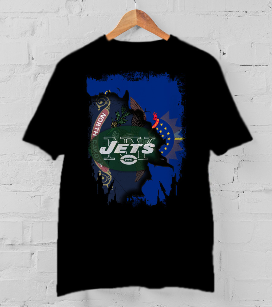 North Dakota State Pride With Jets Football T-Shirt