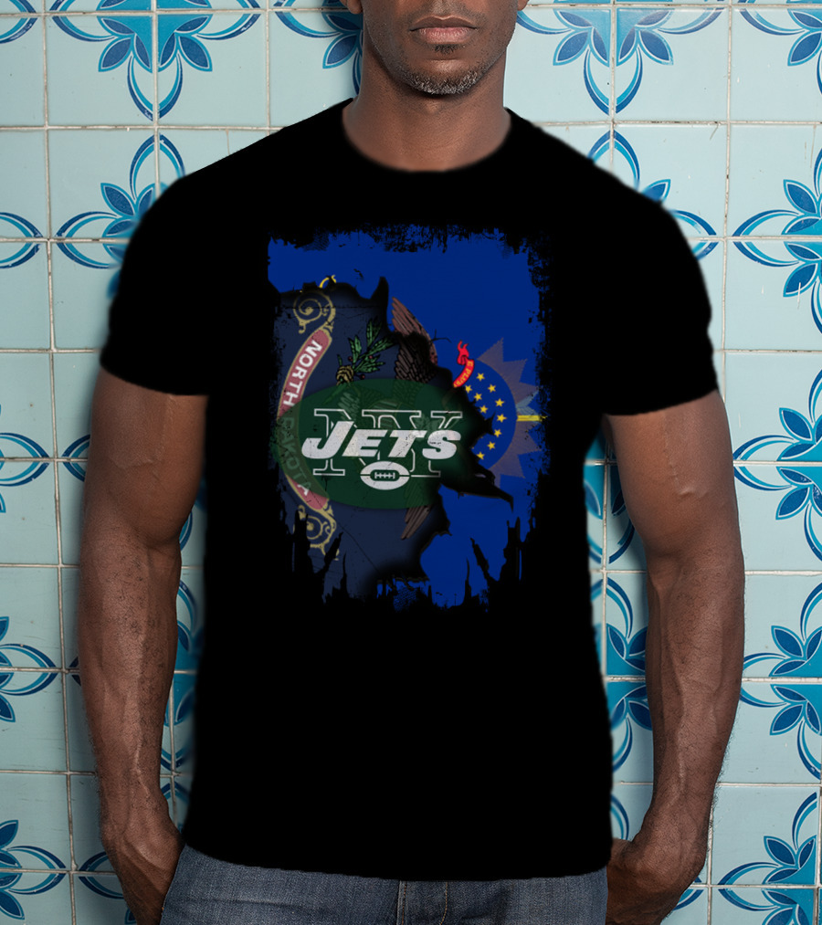 North Dakota State Pride With Jets Football T-Shirt