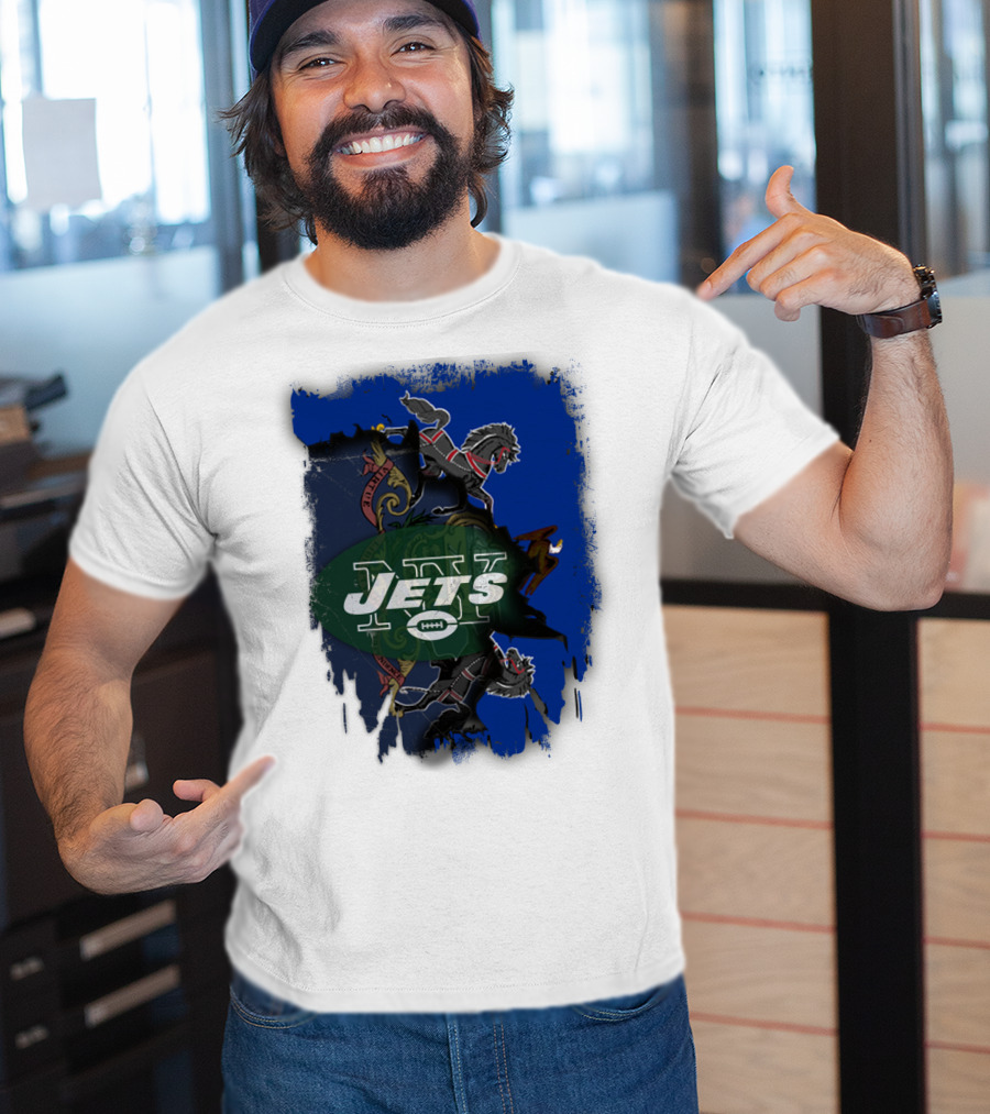 Jets Together Pennsylvania Crest Lions T-Shirt