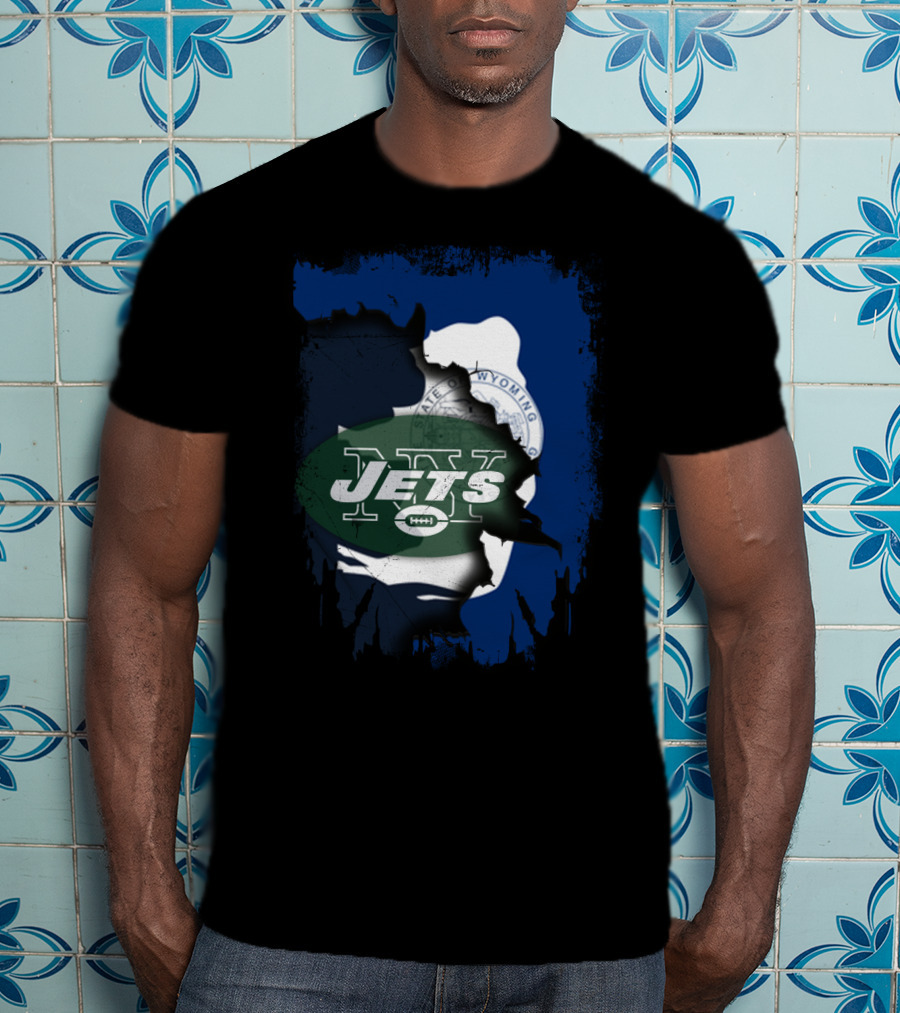 New York Jets Wyoming State Pride T-Shirt