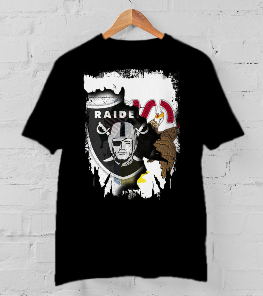 Raiders And Illinois Unity Emblem T-Shirt