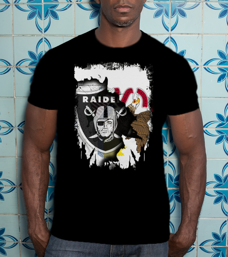 Raiders And Illinois Unity Emblem T-Shirt