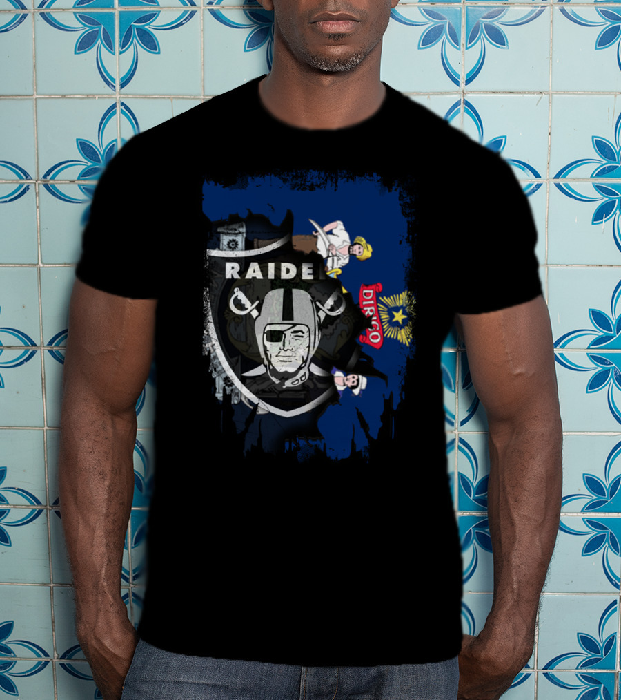 Raiders And Maine State Flag Together T-Shirt