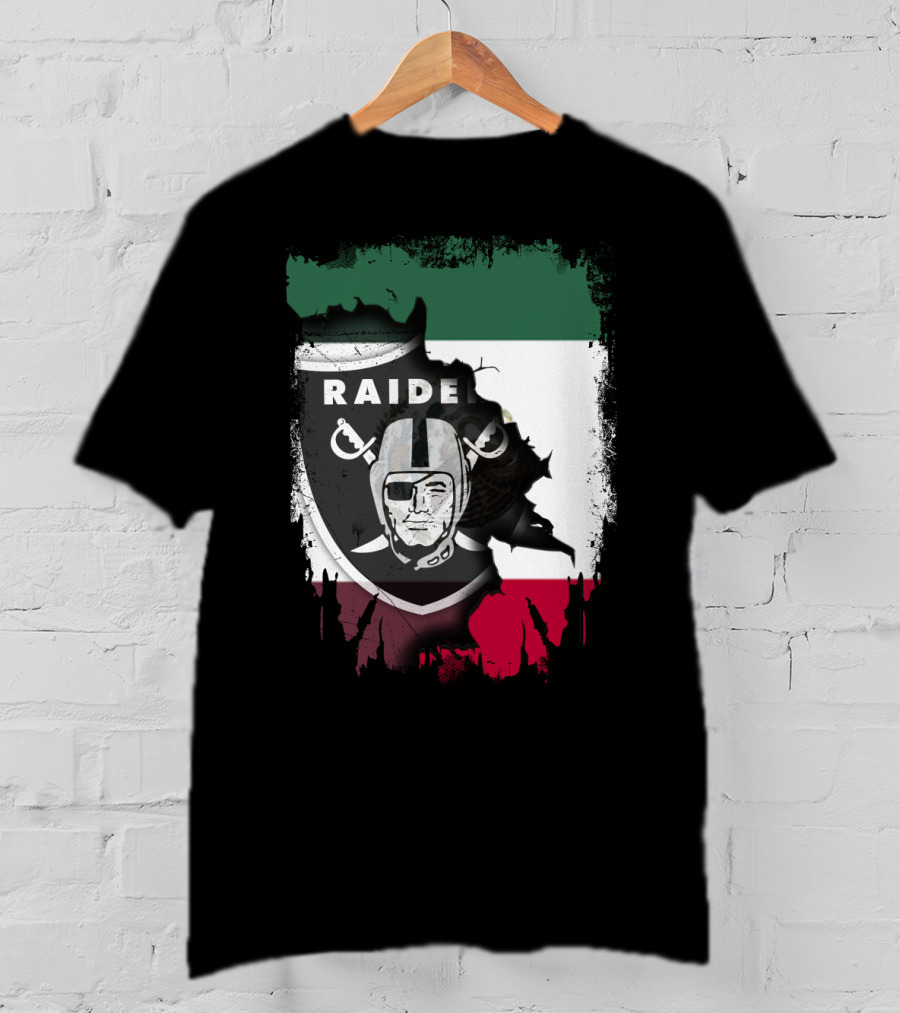 Together Mexico Raiders Nation Flag Shield T-Shirt