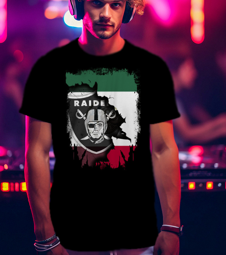 Together Mexico Raiders Nation Flag Shield T-Shirt