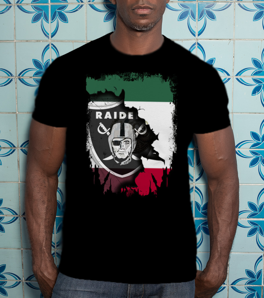 Together Mexico Raiders Nation Flag Shield T-Shirt