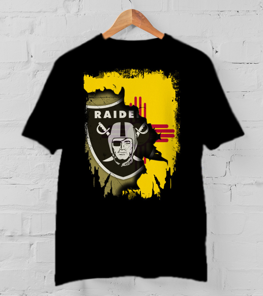 Raider Nation New Mexico Zia Symbol Fusion T-Shirt