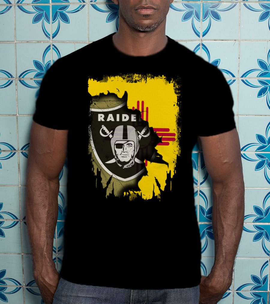 Raider Nation New Mexico Zia Symbol Fusion T-Shirt