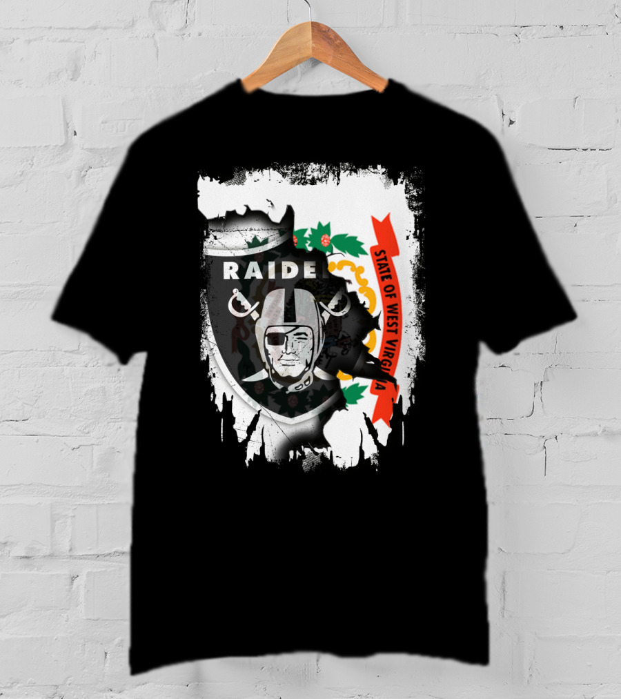 West Virginia State With Raiders Shield T-Shirt