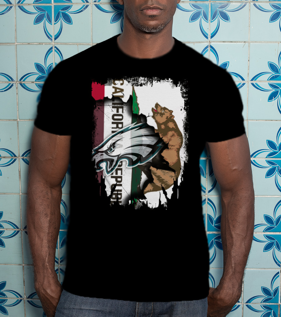 California Republic With Eagles T-Shirt