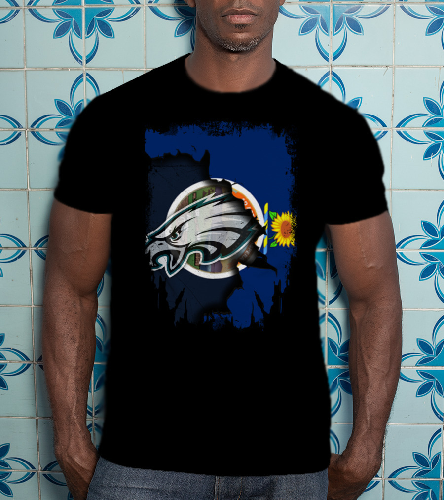 Together Kansas Philadelphia Eagles Sunflower State Pride T-Shirt