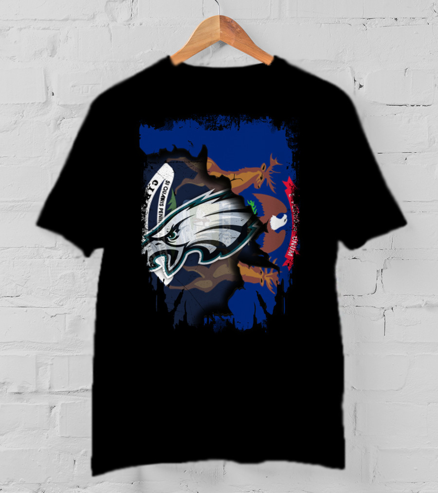 Michigan Pride With Eagles And State Seal T-Shirt