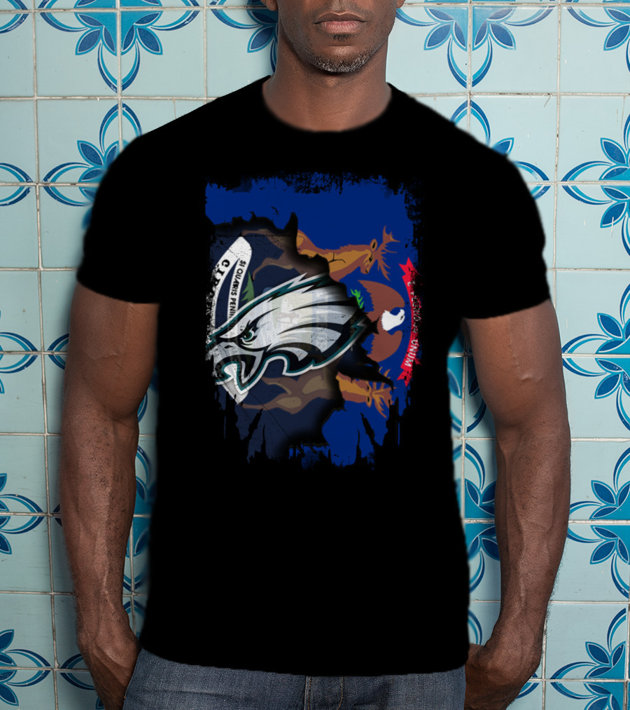 Michigan Pride With Eagles And State Seal T-Shirt