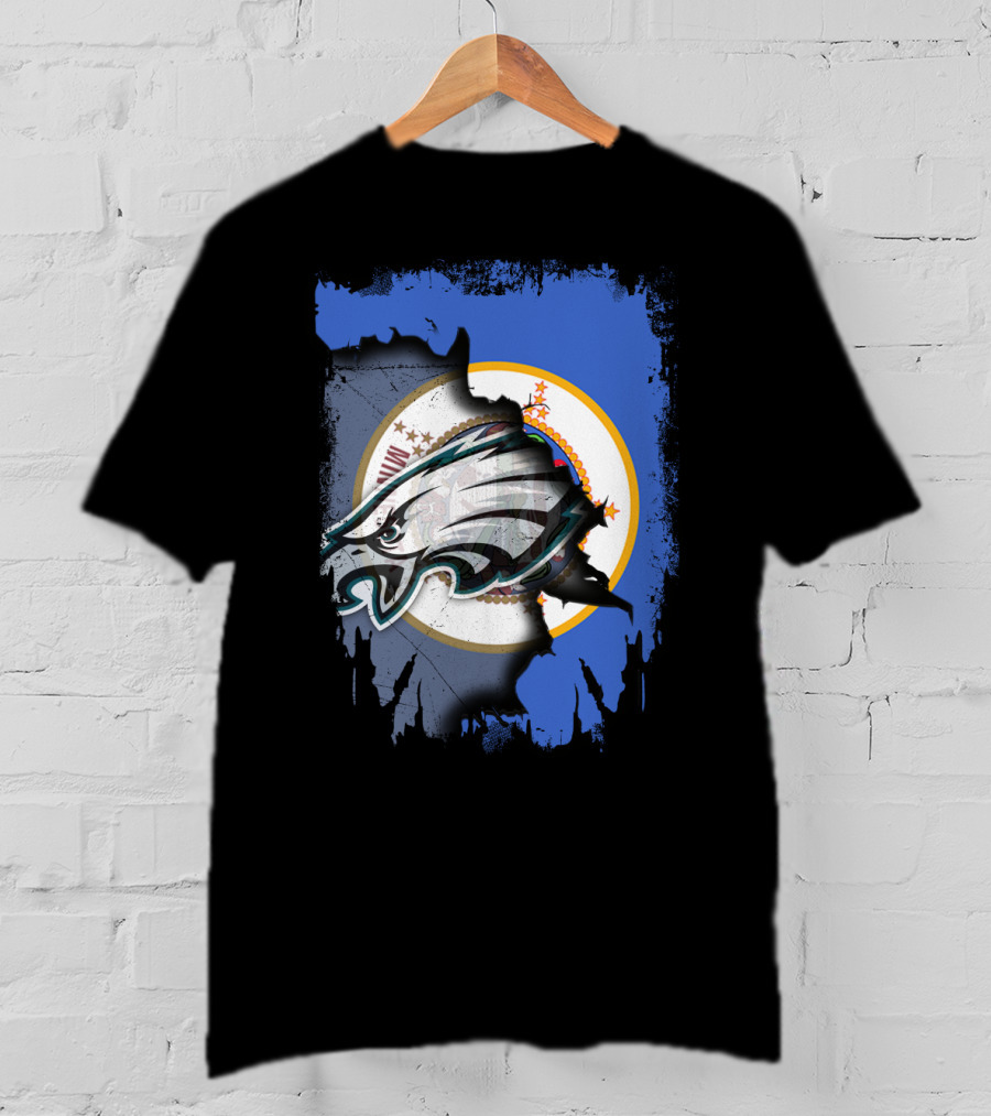 Minnesota State Flag Timeless Eagles Collaboration T-Shirt