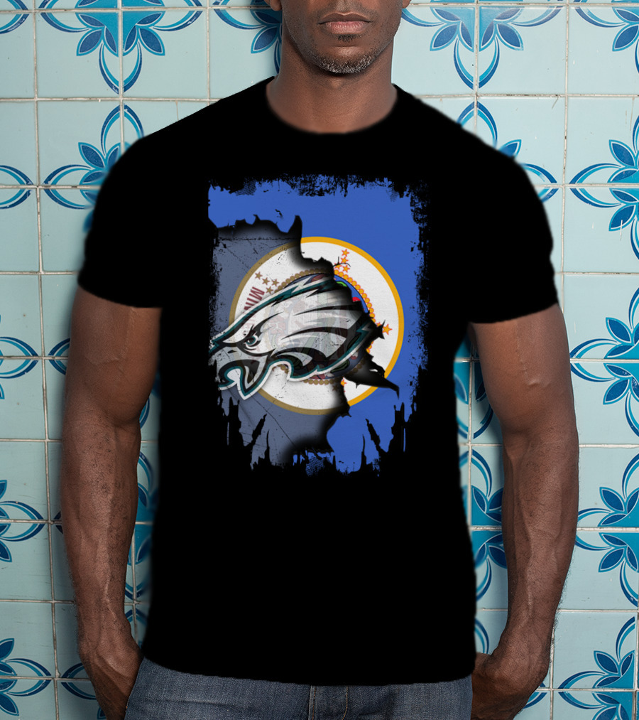 Minnesota State Flag Timeless Eagles Collaboration T-Shirt