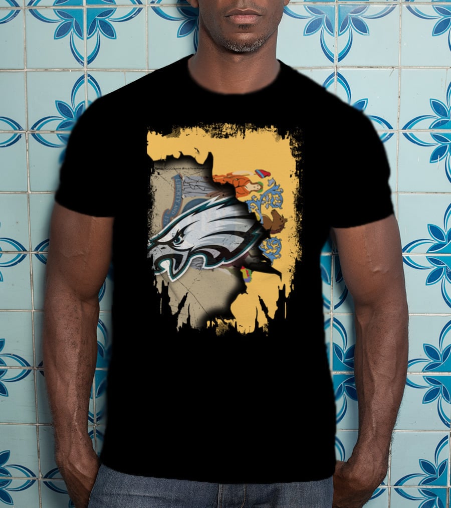 New Jersey And Philadelphia Eagles Unity T-Shirt