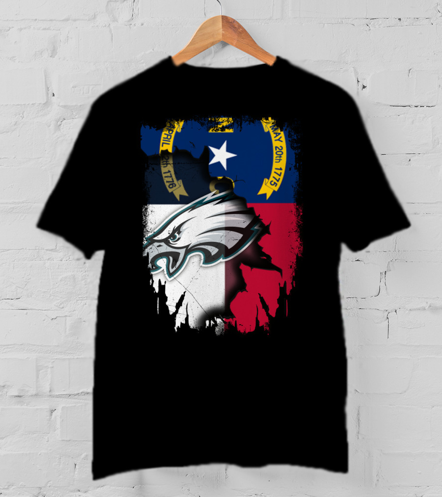 Together North Carolina Eagles Flag Fusion T-Shirt