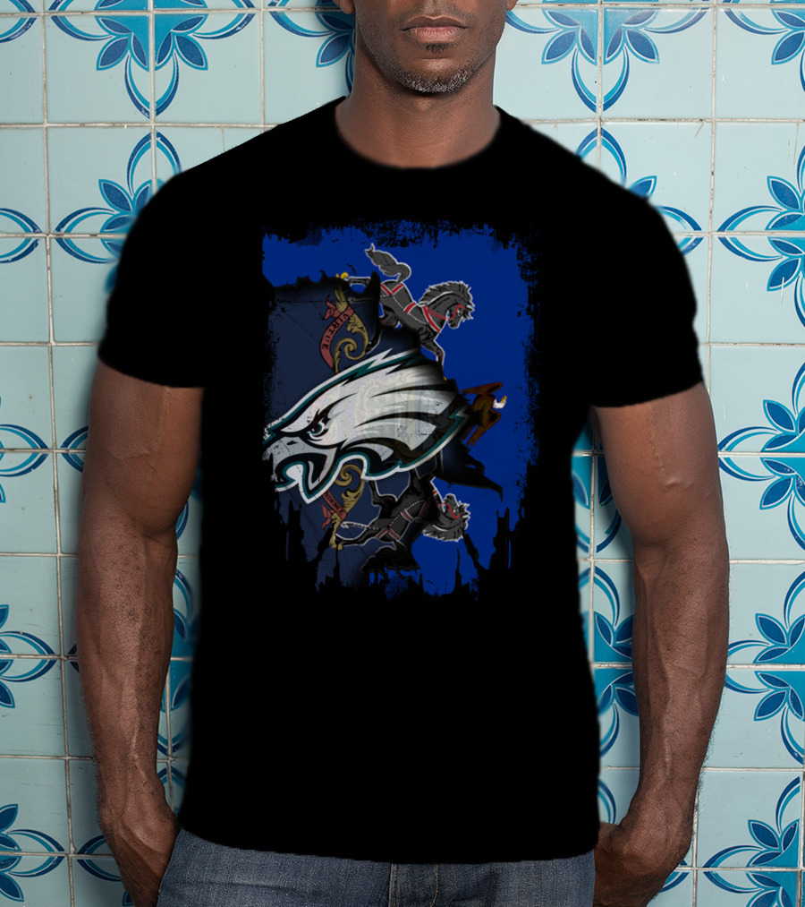 Pennsylvania Eagles United With State Crest T-Shirt