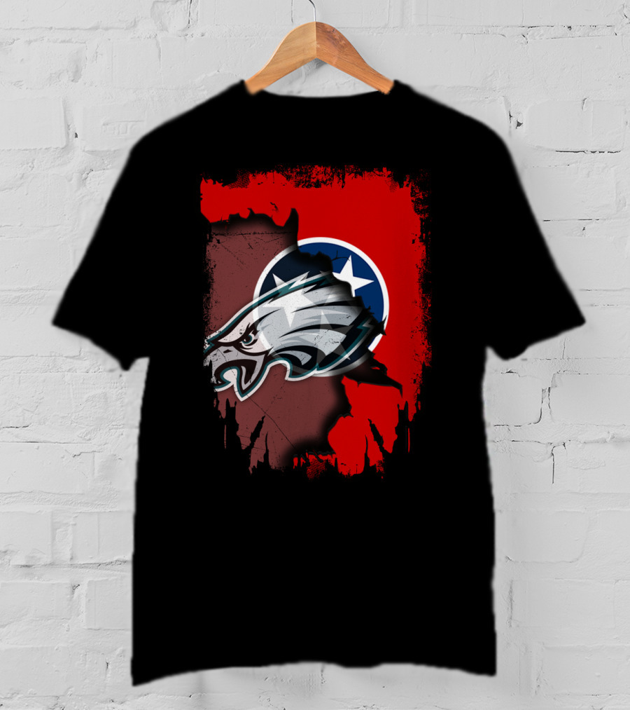 Tennessee Pride United With Eagles Emblem T-Shirt