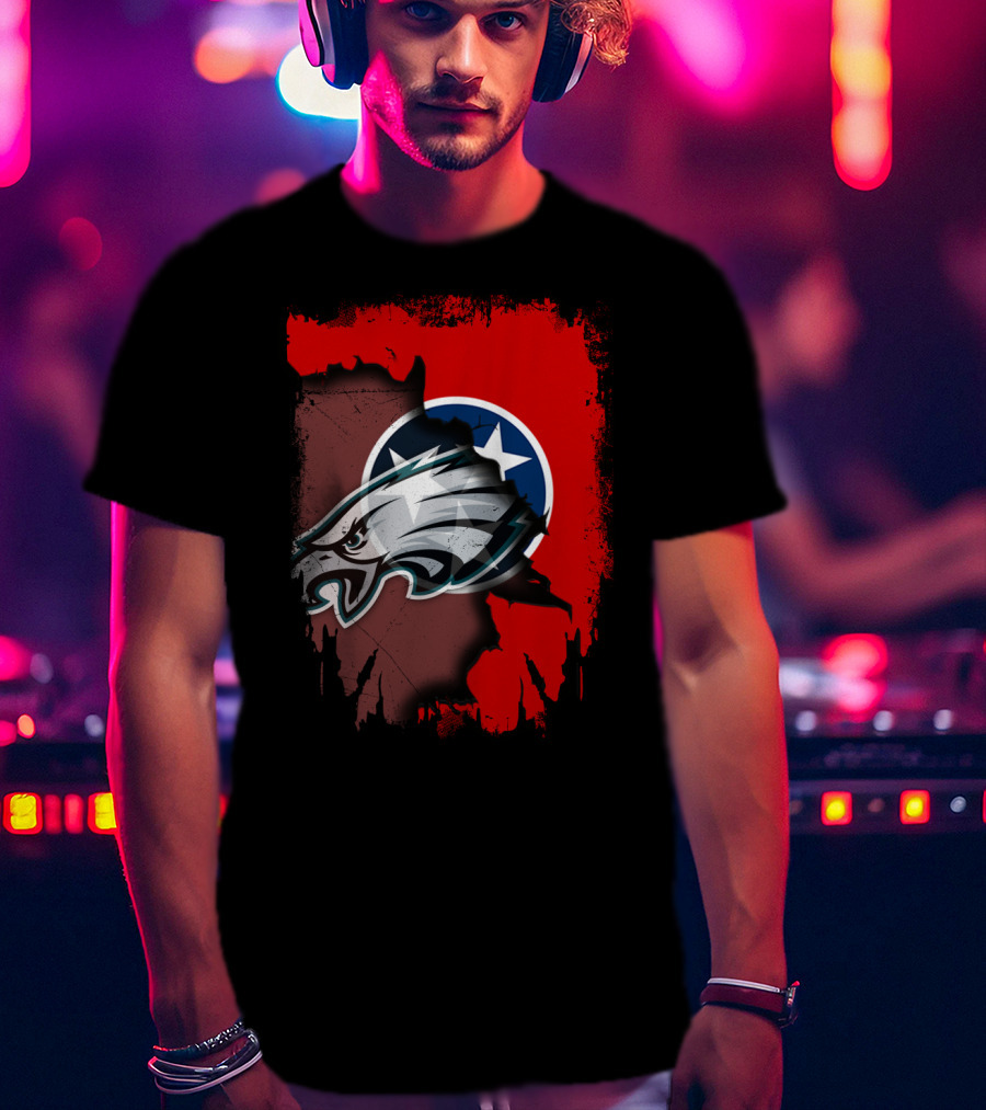 Tennessee Pride United With Eagles Emblem T-Shirt