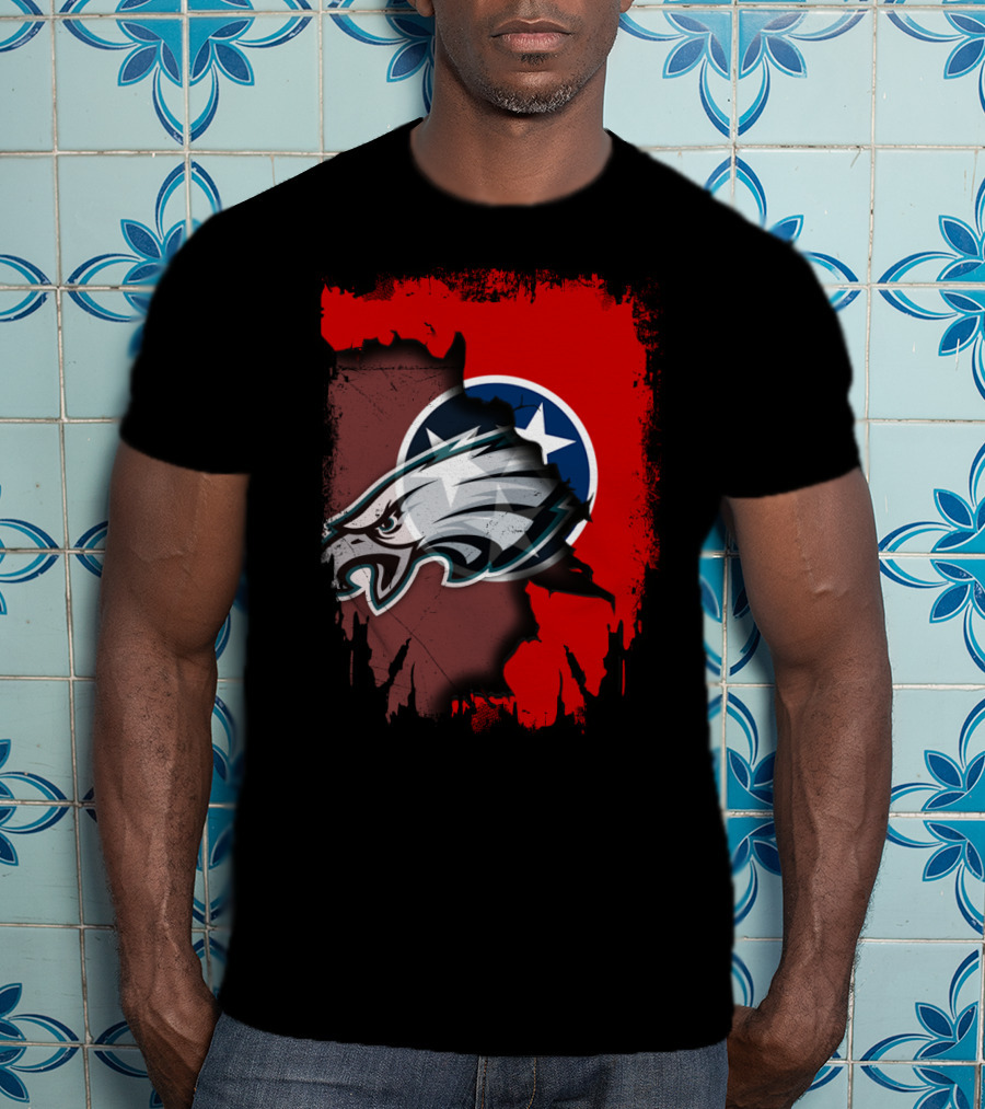 Tennessee Pride United With Eagles Emblem T-Shirt