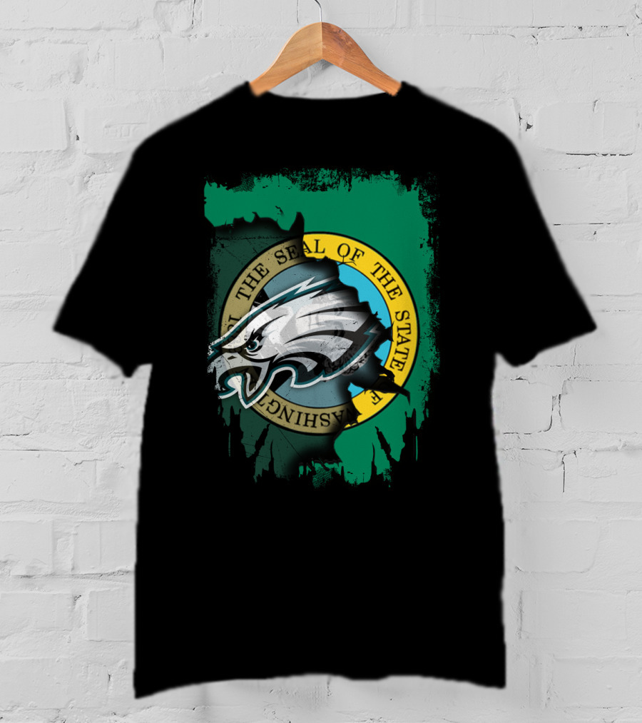 Washington State Seal With Eagles Emblem T-Shirt