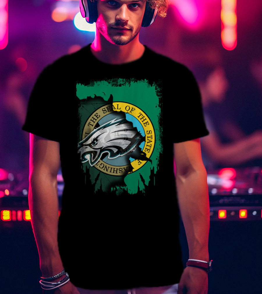 Washington State Seal With Eagles Emblem T-Shirt