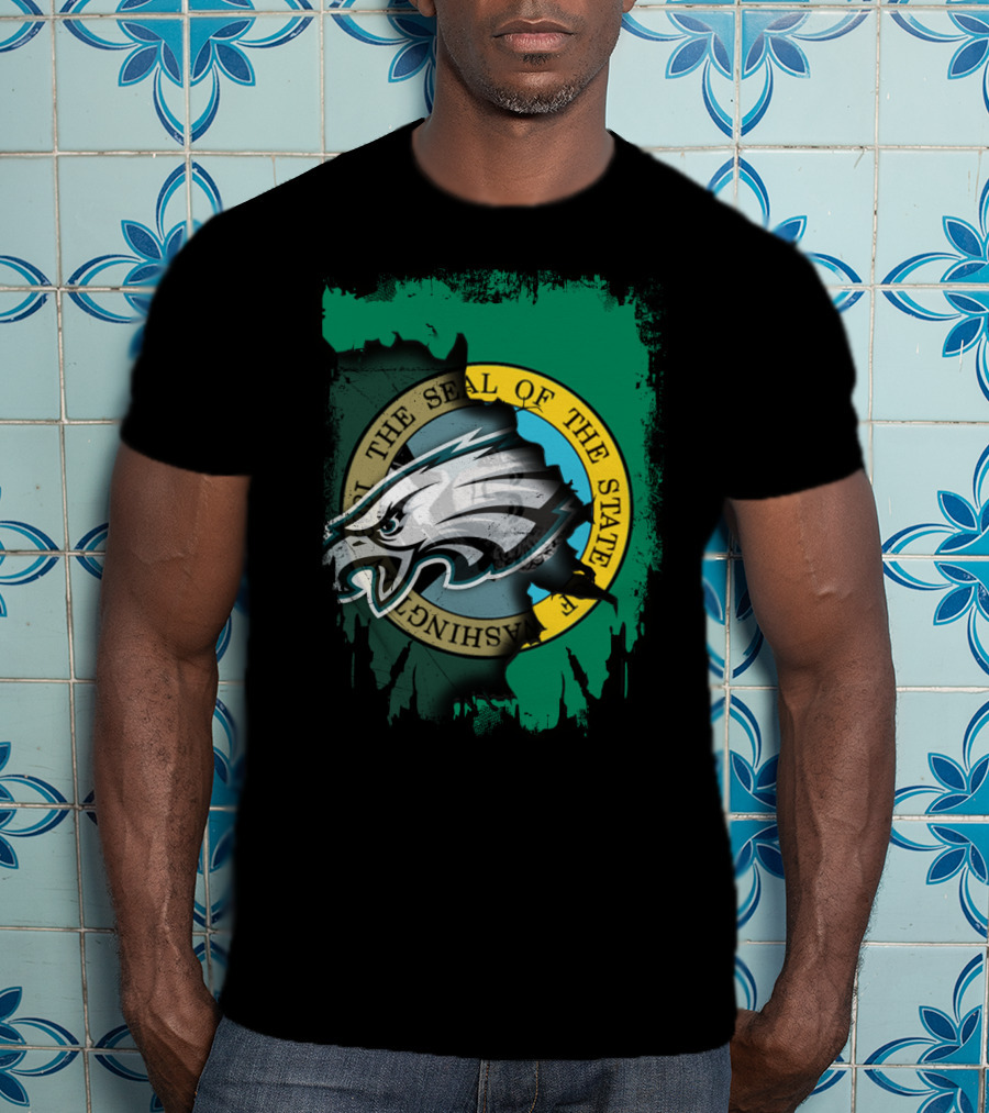 Washington State Seal With Eagles Emblem T-Shirt