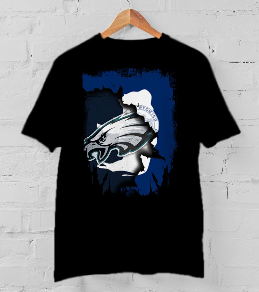 Wyoming Together Eagles Head T-Shirt