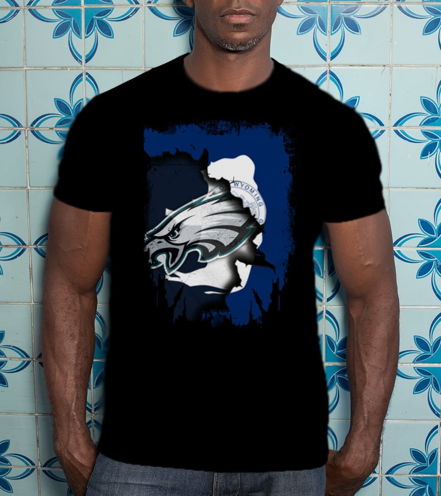 Wyoming Together Eagles Head T-Shirt