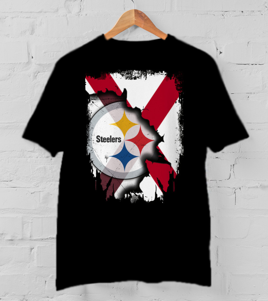 Together Alabama Steelers Logo Cross T-Shirt