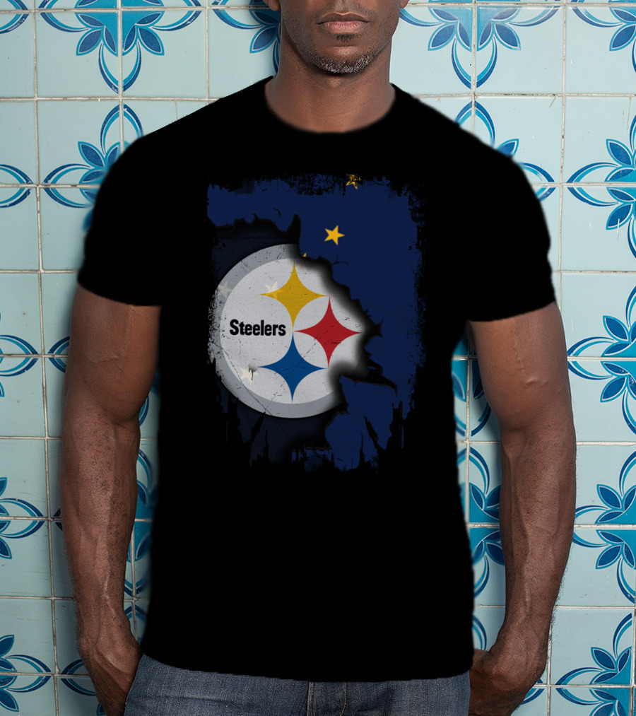 Together Alaska Steelers Logo And State T-Shirt