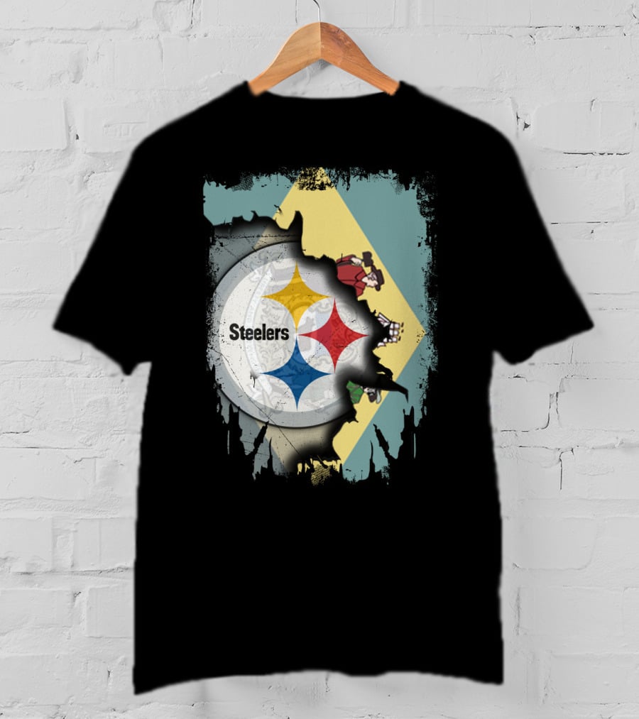 Delaware Flag Steel Logo Fusion Steelers Together T-Shirt