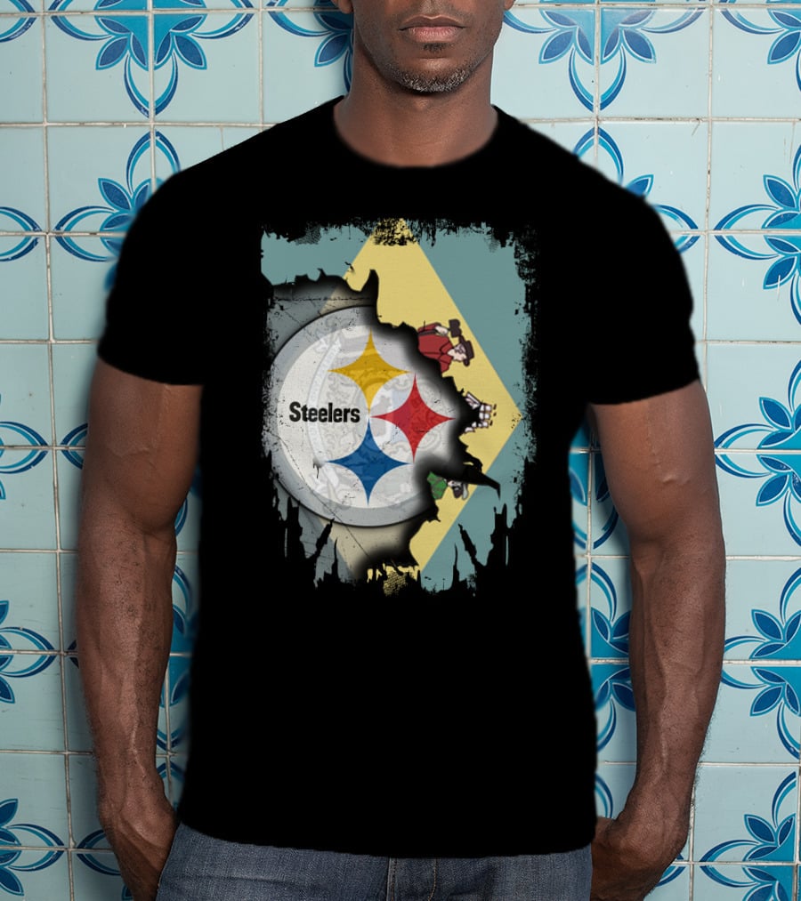 Delaware Flag Steel Logo Fusion Steelers Together T-Shirt