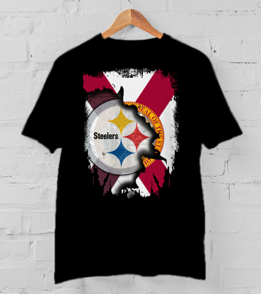 Steelers Florida State Pride Burst Emblem T-Shirt