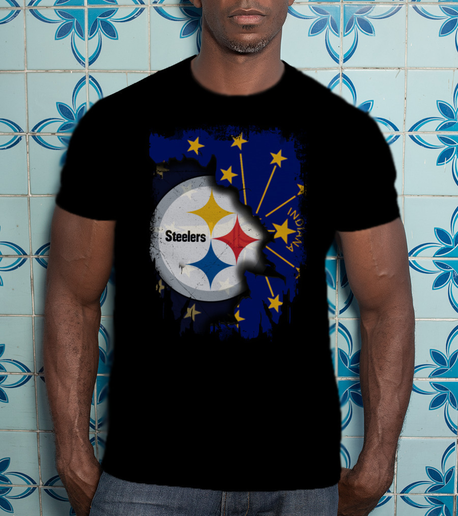 Steelers Indiana State Pride Fusion T-Shirt