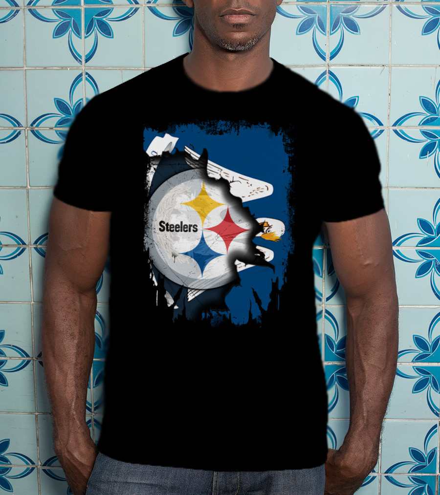 Steelers With Louisiana Spirit Eagles T-Shirt